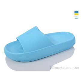 Шльопанці жіночі полегшені Літо N100 бірюза (8 пар р.36-41) "Inblue" недорого оптом від прямого постачальника