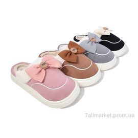 Фотография Тапки женские для дома зима MD9629 mix (12 пар р.36-41) "Deshman" недорого оптом от прямого поставщика