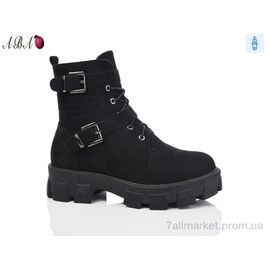 Черевики жіночі стильні Зима KU558-1 (6 пар р.36-41) "Aba" недорого оптом від прямого постачальника