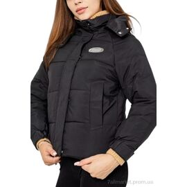 Фотография Куртка женская Зима 115  black (5 шт. р.сетка S-2XL) "Massmag" недорого оптом от прямого поставщика