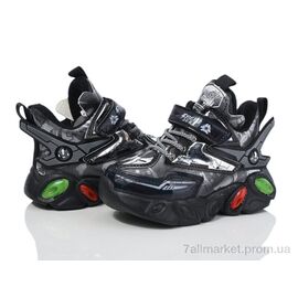 Кросівки дитячі модні Зима 2115-A216S grey (12 пар р.21-26) "Мир" недорого оптом від прямого постачальника