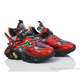 Кросівки дитячі модні Зима 2117-A216B red (12 пар р.26-31) "Мир" недорого оптом від прямого постачальника