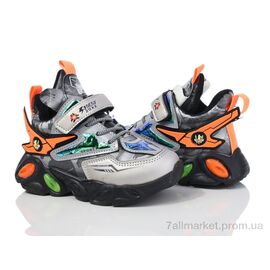 Кросівки дитячі модні Зима 2117-A216B orange (12 пар р.26-31) "Мир" недорого оптом від прямого постачальника