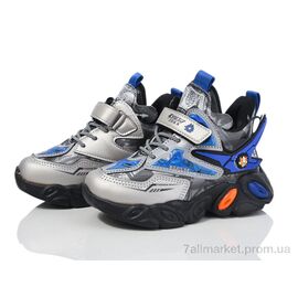 Кросівки дитячі модні Зима 2117-A216B blue (12 пар р.26-31) "Мир" недорого оптом від прямого постачальника
