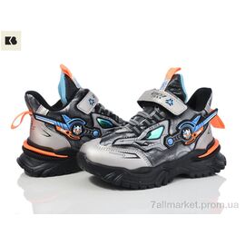 Кросівки дитячі модні Зима 2117-A211B grey (12 пар р.26-31) "BIG" недорого оптом від прямого постачальника