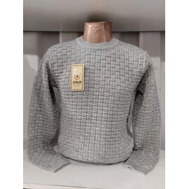 Светр чоловічий 1427 grey р.M-XL "RING" недорого оптом від прямого постачальника