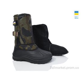 Чоботи з піни чоловічі Зима 054-1 хакі (12 пар р.40-45) "Inblue" недорого оптом від прямого постачальника