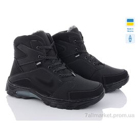 Фотография Ботинки мужские стильные зима Б71 чорний (8 пар р.40-45) "Paolla" недорого оптом от прямого поставщика