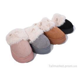 Фотография Тапки женские для дома зима DF2426 mix (12 пар р.36-41) "Deshman" недорого оптом от прямого поставщика