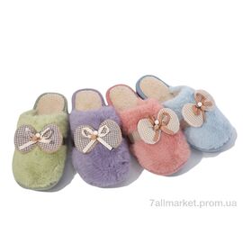 Фотография Тапки женские для дома зима WF76 mix (12 пар р.36-41) "Deshman" недорого оптом от прямого поставщика