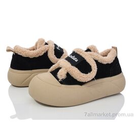 Фотография Кроссовки женские модные Весна/осень 197-195 black (8 пар р.36-41) "Violeta" недорого оптом от прямого поставщика