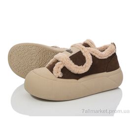 Фотография Кроссовки женские модные Весна/осень 197-195 brown (8 пар р.36-41) "Violeta" недорого оптом от прямого поставщика