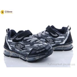 Фотография Кроссовки детские модные Весна/осень X7028A black (6 пар р.25-30) "Clibee-Apawwa" недорого оптом от прямого поставщика