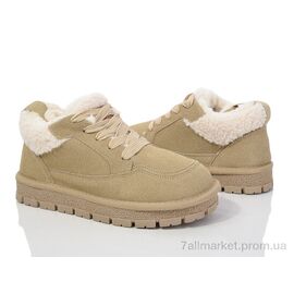 Фотография Ботинки женские стильные зима 197-189 khaki (8 пар р.36-41) "Violeta" недорого оптом от прямого поставщика