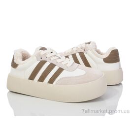 Фотография Кроссовки женские модные зима HZ01-M3438-3 beige (8 пар р.36-41) "Violeta" недорого оптом от прямого поставщика
