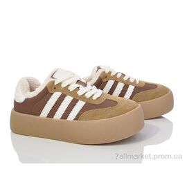 Фотография Кроссовки женские модные зима HZ01-M3438-7 camel (8 пар р.36-41) "Violeta" недорого оптом от прямого поставщика