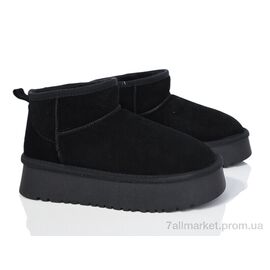 Уггі жіночі утеплені Зима P1263-1 black (8 пар р.36-41) "Violeta" недорого оптом від прямого постачальника