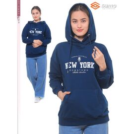 Фотография Худи женское WH17086 navy р.48-56 "Samo" недорого оптом от прямого поставщика