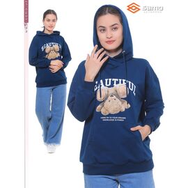 Фотография Худи женское WH17086-1 navy р.48-56 "Samo" недорого оптом от прямого поставщика