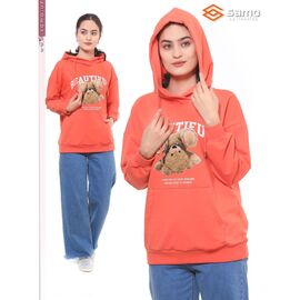 Худі жіноче WH17086 orange р.48-56 "Samo" недорого оптом від прямого постачальника