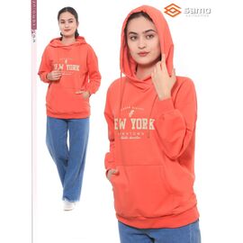 Худі жіноче WH17086-1 orange р.48-56 "Samo" недорого оптом від прямого постачальника