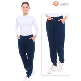 Фотография Штаны спортивные женские 44052 navy р.48-56 "Samo" недорого оптом от прямого поставщика