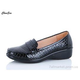 Фотография Туфли женские стильные Весна/осень 57212-1 (8 пар р.37-42) "Chunsen" недорого оптом от прямого поставщика
