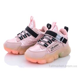 Фотография Кроссовки детские модные Весна/осень AFB833 pink (10 пар р.27-31) "SANLIN" недорого оптом от прямого поставщика