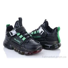 Фотография Кроссовки детские модные Весна/осень AFB833 black (10 пар р.27-31) "SANLIN" недорого оптом от прямого поставщика