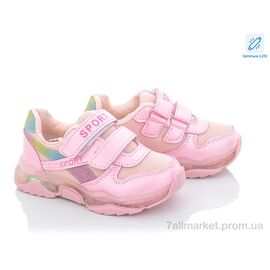 Фотография Кроссовки детские модные Весна/осень ALB030-37 LED (8 пар р.25-30) "SANLIN" недорого оптом от прямого поставщика