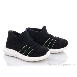 Фотография Кроссовки детские модные Лето AW962 black (10 пар р.22-26) "SANLIN" недорого оптом от прямого поставщика