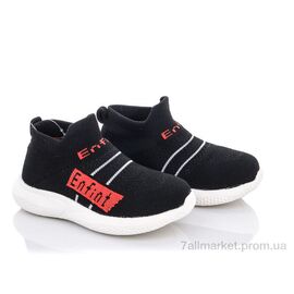 Фотография Кроссовки детские модные Лето AW966 black (10 пар р.22-26) "SANLIN" недорого оптом от прямого поставщика