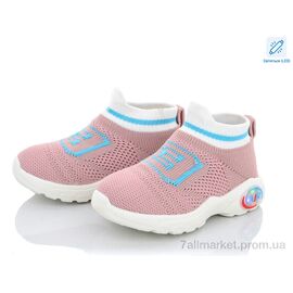 Фотография Кроссовки детские модные Лето AW967 pink LED (10 пар р.22-26) "SANLIN" недорого оптом от прямого поставщика