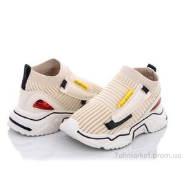 Фотография Кроссовки детские модные Лето AW985 beige (10 пар р.27-31) "SANLIN" недорого оптом от прямого поставщика