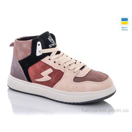 Фотография Кроссовки женские модные Весна/осень 1610-5 (8 пар р.36-41) "Swin" недорого оптом от прямого поставщика