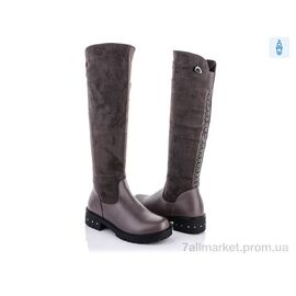 Фотография Сапоги детские красивые зима ALR06-4A (8 пар р.34-38) "SANLIN" недорого оптом от прямого поставщика