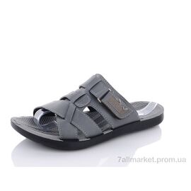 Фотография Шлепки мужские пляжные Лето 44Ш silver (12 пар р.41-45) "SANLIN" недорого оптом от прямого поставщика