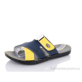Фотография Шлепки мужские пляжные Лето 32Ш blue (12 пар р.41-45) "SANLIN" недорого оптом от прямого поставщика