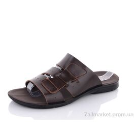 Фотография Шлепки мужские пляжные Лето Sport FШ M brown (12 пар р.41-45) "SANLIN" недорого оптом от прямого поставщика