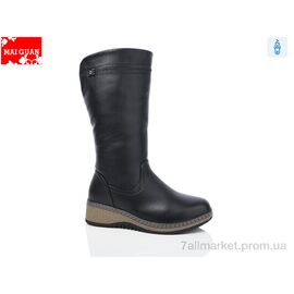 Чоботи жіночі зручні Зима C9877-1 (8 пар р.37-42) "Maiguan" недорого оптом від прямого постачальника