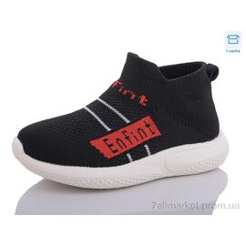 Фотография Кроссовки детские модные Весна/осень 669-24 black (10 пар р.22-26) "SANLIN" недорого оптом от прямого поставщика