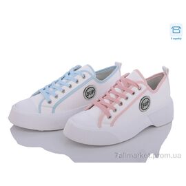 Фотография Кеды женские стильные Весна/осень 4-2-24 mix (24 пар р.36-41) "SANLIN" недорого оптом от прямого поставщика