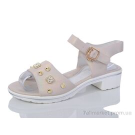 Фотография Босоножки детские летние Лето 2-7660 (16 пар р.32-37) "SANLIN" недорого оптом от прямого поставщика