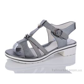 Фотография Босоножки детские летние Лето 5-6660 (16 пар р.32-37) "SANLIN" недорого оптом от прямого поставщика