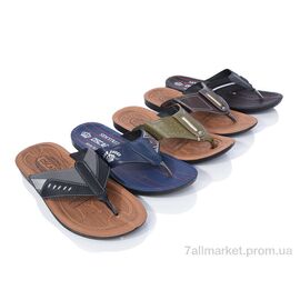 Фотография Шлепки мужские пляжные Лето V51 mix (30 пар р.41-45) "SANLIN" недорого оптом от прямого поставщика