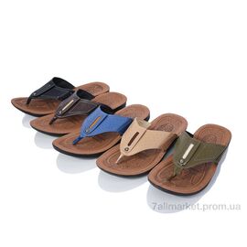 Фотография Шлепки мужские пляжные Лето V52 mix (30 пар р.41-45) "SANLIN" недорого оптом от прямого поставщика