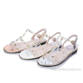 Фотография Босоножки женские летние Лето Q7-71 mix (24 пар р.36-41) "SANLIN" недорого оптом от прямого поставщика