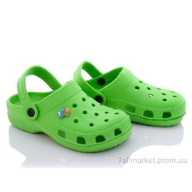 Фотография Кроксы детские летние Лето SV017 зеленый (6 пар р.30-35) "SANLIN 2" недорого оптом от прямого поставщика