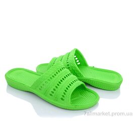 Фотография Шлепки женские облегченные Лето A3 зеленый (6 пар р.36-41) "SANLIN 2" недорого оптом от прямого поставщика