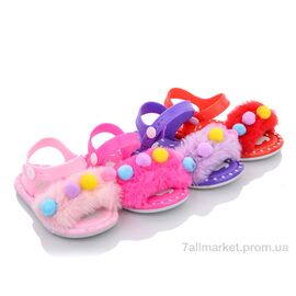 Фотография Босоножки детские летние Лето Д628 mix (12 пар р.18-23) "SANLIN 2" недорого оптом от прямого поставщика